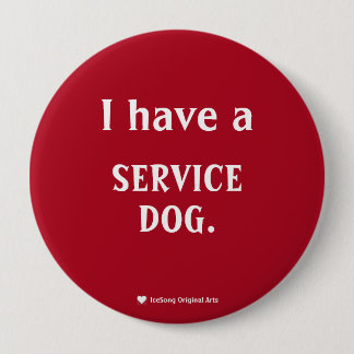 Badge Rond 10 Cm Chien rouge foncé