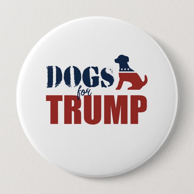 Badge Rond 10 Cm Chiens pour l'atout (Devant)