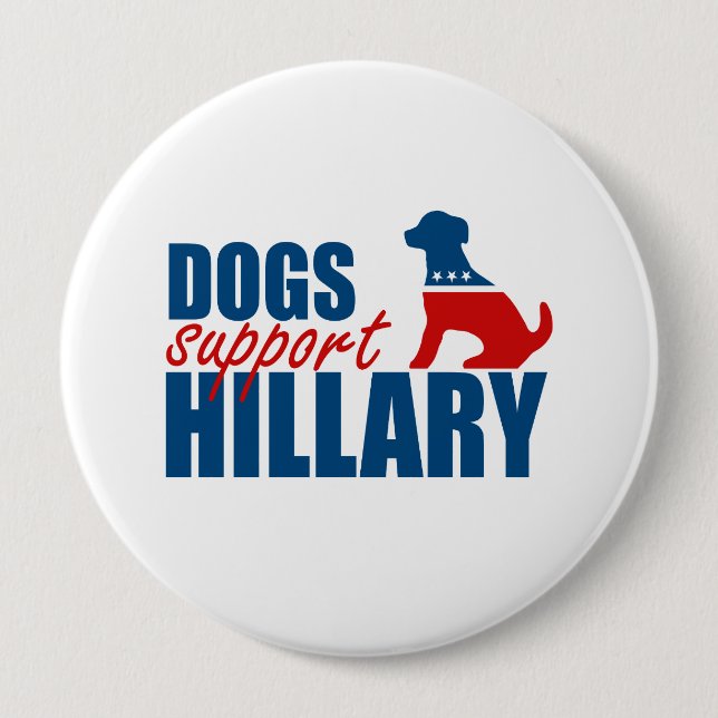 Badge Rond 10 Cm CHIENS SUPPORTENT HILLARY.png (Devant)