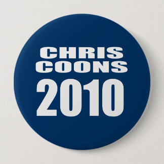 BADGE ROND 10 CM CHRIS COONS POUR SÉNAT