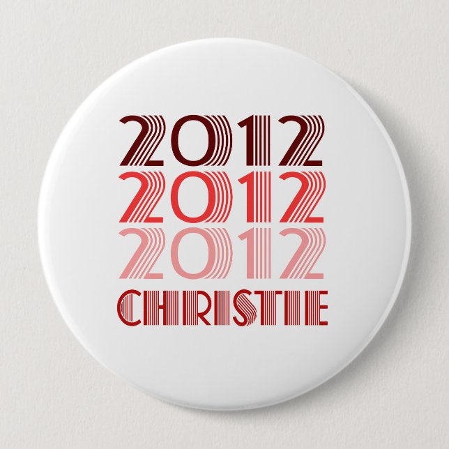 BADGE ROND 10 CM CHRISTIE 2012 VINTAGE (Devant)