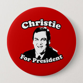 BADGE ROND 10 CM CHRISTIE DE CHRIS POUR LE PRÉSIDENT
