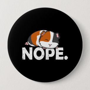 Badge Rond 10 Cm Classic de cochon de Guinée