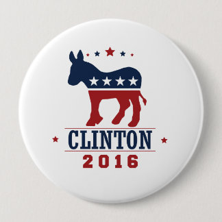 BADGE ROND 10 CM CLINTON 2016 ROCKWELL - .PNG
