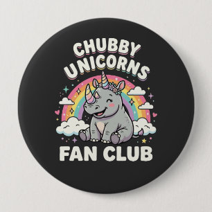 Badge Rond 10 Cm Club de fans de licornes mignonnes Licorne arc-en-