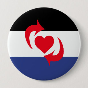 BADGE ROND 10 CM COMMUTEZ LA FIERTÉ