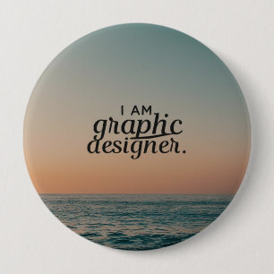 Badge Rond 10 Cm Concepteur graphique