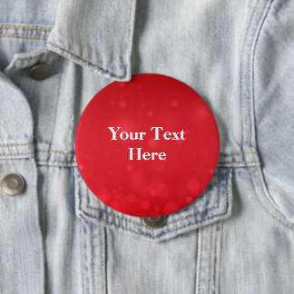 Badge Rond 10 Cm Conception Bokeh rouge, modèle