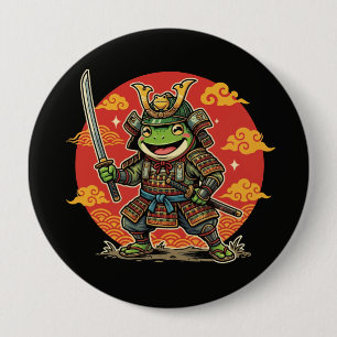 Badge Rond 10 Cm Conception d'animal de guerrier de samouraï de gre
