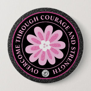 Badge Rond 10 Cm Conception de sensibilisation au cancer du sein à 