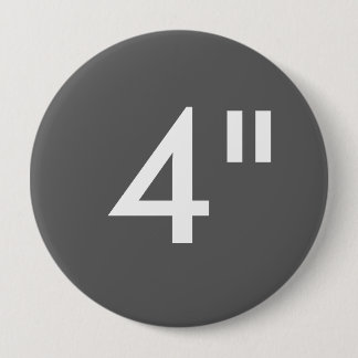 Badge Rond 10 Cm Coutume 4" modèle rond énorme de blanc de bouton