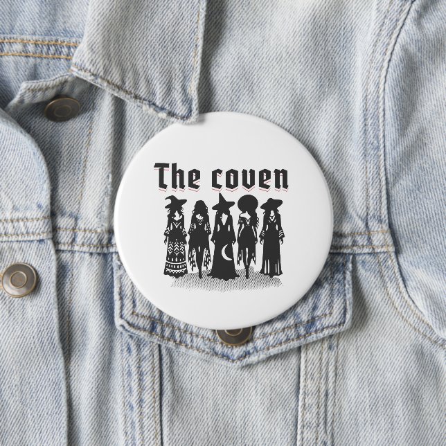 Badge Rond 10 Cm coven bachelorette party witchy (En situation)