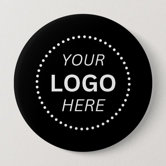Badge Rond 10 Cm Create Your Own Custom Logo Design 4'' Round (Devant)