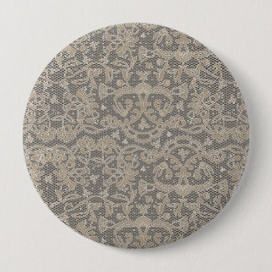 Badge Rond 10 Cm Création de broderies de Crochet