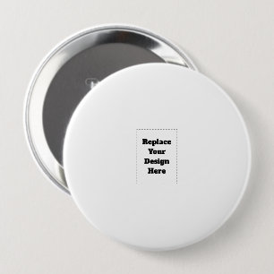 Badge Rond 10 Cm Créez votre propre blanc