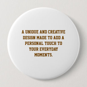 Badge Rond 10 Cm Créez votre propre bouton rond de 4''