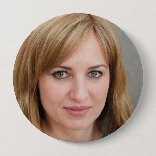 Badge Rond 10 Cm Créez votre propre photo de ventilateur (Devant)