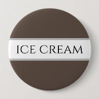 CRÈME DE GLACE Texte amusant Chocolat Brown Blancs