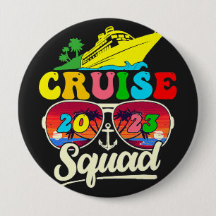 Badge Rond 10 Cm Croisière 2023 Famille de vacances Croisière