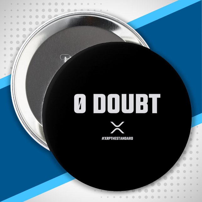 Badge Rond 10 Cm Crypto de mème XRP Crypto crypto 0 devis de doute (Créateur téléchargé)