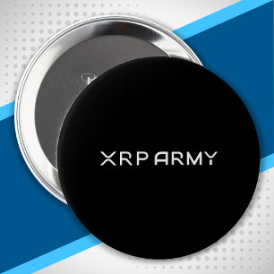 Badge Rond 10 Cm Cryptomonnaie Mème XRP Army Quote Hodl Crypto