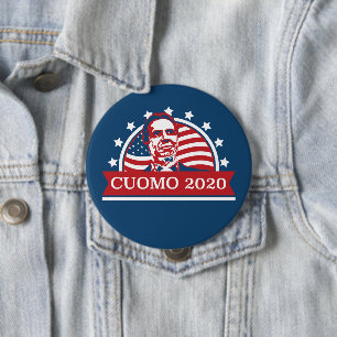 Badge Rond 10 Cm Cuomo 2020 Vote pour le président