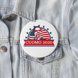 Badge Rond 10 Cm Cuomo 2020   Vote pour le président