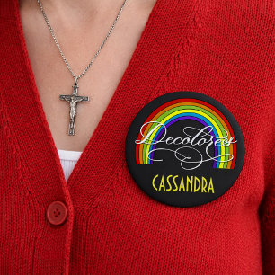 Badge Rond 10 Cm Cursillo DeColores Arc-en-ciel Foi Religion