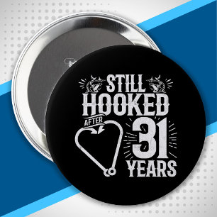 Badge Rond 10 Cm Cute 31st Anniversary Couples Married 31 Years
