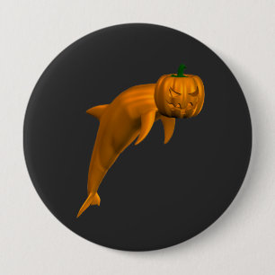 Badge Rond 10 Cm Dauphin d'Halloween bizarre