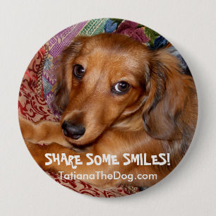 Badge Rond 10 Cm ~ de bouton "partagez quelques sourires" par