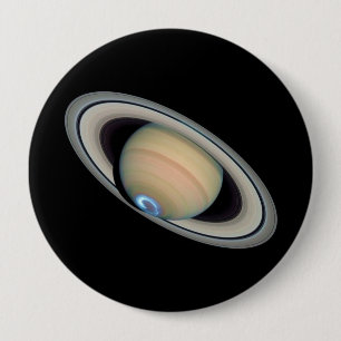 Badge Rond 10 Cm ~ de SATURN de PLANÈTE (système solaire)