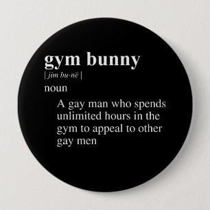 BADGE ROND 10 CM DÉFINITION DU BUNNY GYM