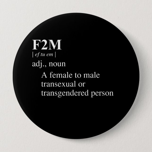 Badge Rond 10 Cm Définition F2M (Devant)
