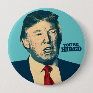 Badge Rond 10 Cm Des vétérinaires pour Donald Trump "vous êtes" Pin