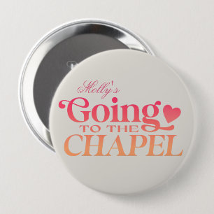 Badge Rond 10 Cm Direction la chapelle - Conception personnalisée p