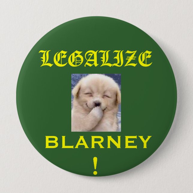 Badge Rond 10 Cm DoggieBlarney (Devant)