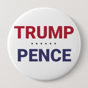Badge Rond 10 Cm Donald Trump et Mike Pence (élection américaine de
