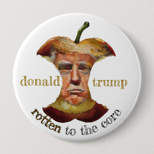 Badge Rond 10 Cm Donald Trump : Tournez au coeur