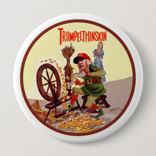 Badge Rond 10 Cm Donald Trumpelthinskin (Devant)
