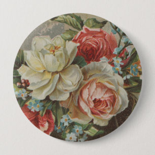 Badge Rond 10 Cm Donne-moi ton cœur Antique Cottagecore Saint-Valen