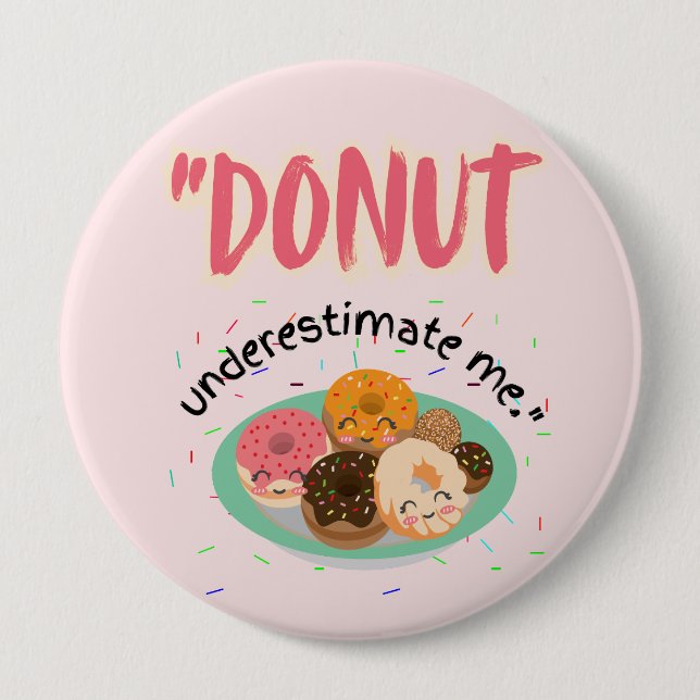 BADGE ROND 10 CM DONUT SOUS ESTIMATION (Devant)