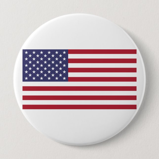 Badge Rond 10 Cm Drapeau américain (Devant)