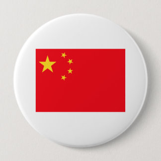 Badge Rond 10 Cm Drapeau chinois