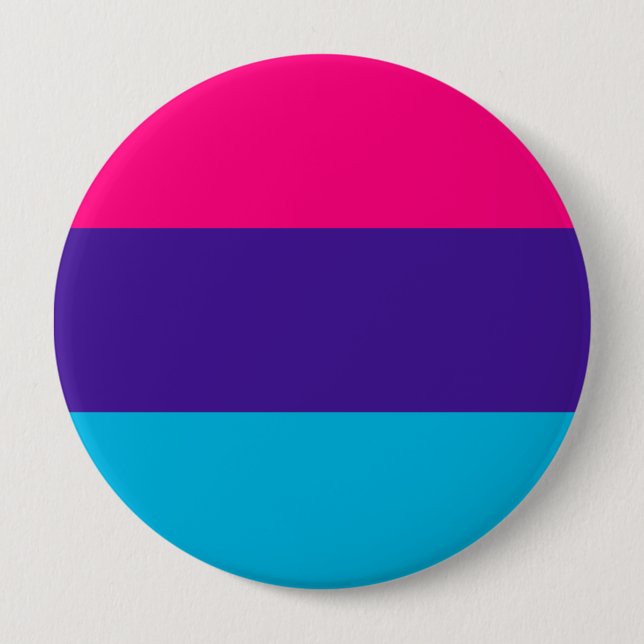 Badge Rond 10 Cm Drapeau de fierté androgyne (Devant)