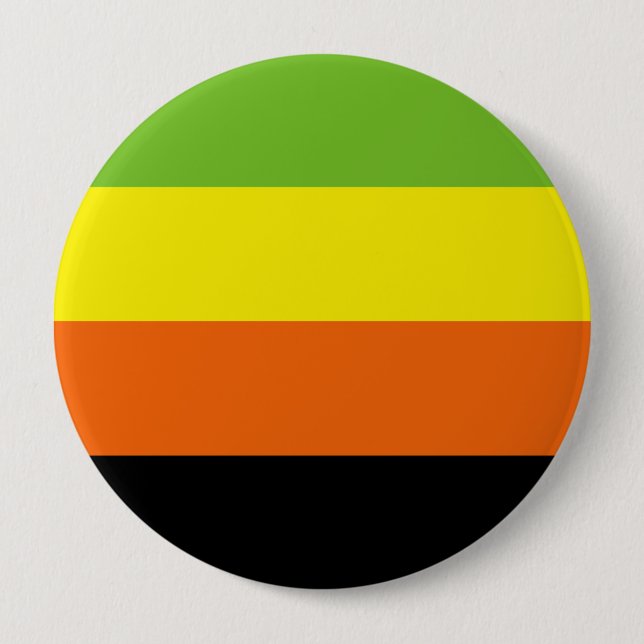 Badge Rond 10 Cm Drapeau de fierté aromantique (Devant)