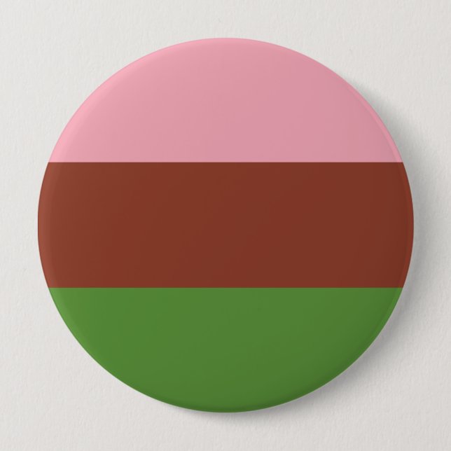 Badge Rond 10 Cm Drapeau de fierté gynosexuel (Devant)