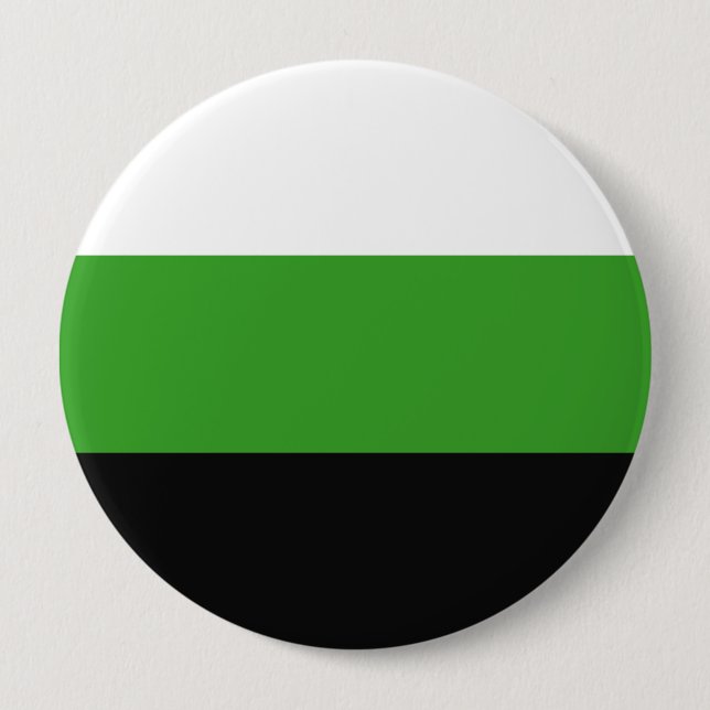 Badge Rond 10 Cm Drapeau de fierté Neutrois (Devant)
