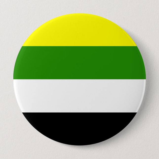 Badge Rond 10 Cm Drapeau de fierté skoliosexuel (Devant)