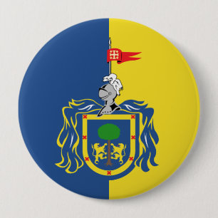 Badge Rond 10 Cm Drapeau de Jalisco